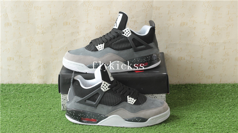 Authentic Air Jordan IV 4 Stealth Fear Oreo